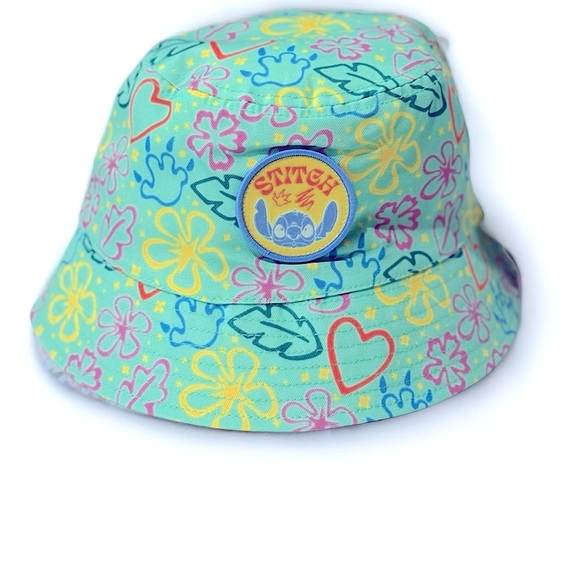 Disney Accessories - DISNEY Stitch Blue Bucket Hat NEW